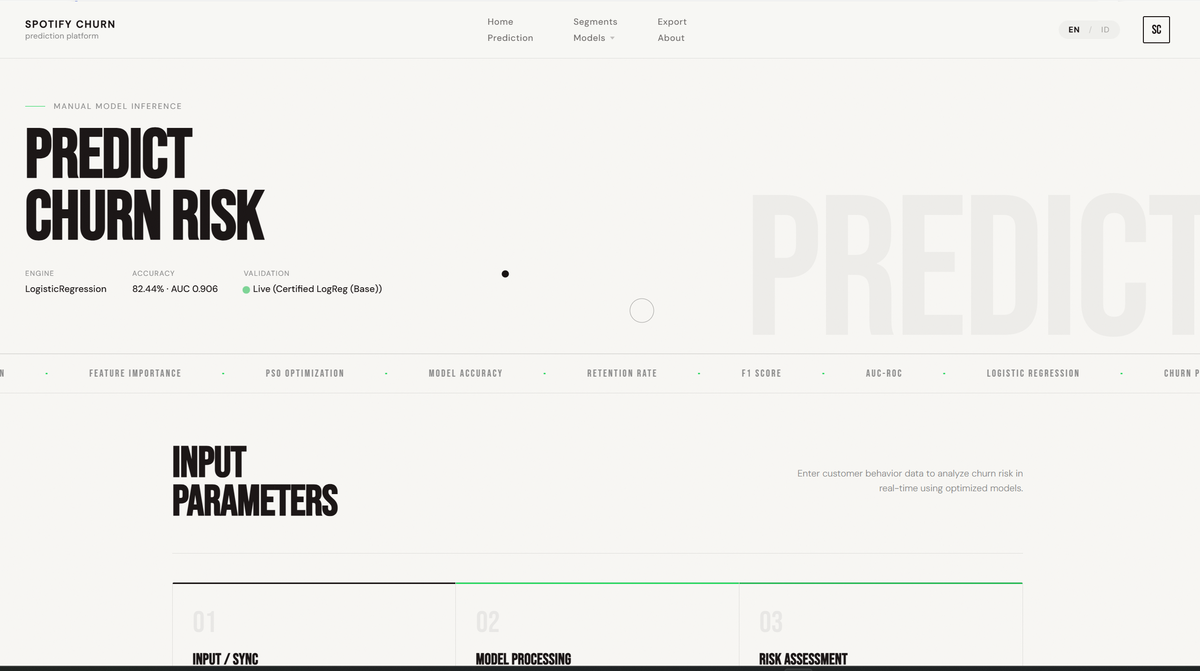 Customer Churn Prediction pada Spotify Menggunakan Machine Learning